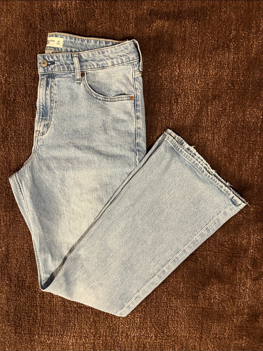 Abercrombie & Fitch Light Blue Bootcut Jeans